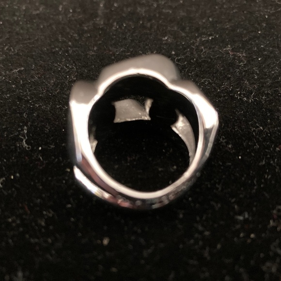 Michael Kors Chain Link Ring/Silver/Size 6/MKJ1150/From Fall 2011 Collection - Picture 2 of 3